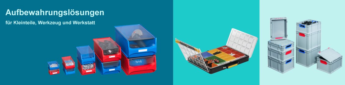 Sichtlagerboxen, Lagerbehälter und Sortimentskasten aus Kunststoff